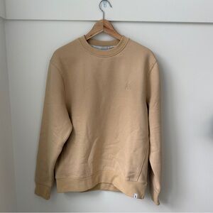 Atrium Collective Plenty Men's Crewneck Sweatshirt in Buttercream NWT